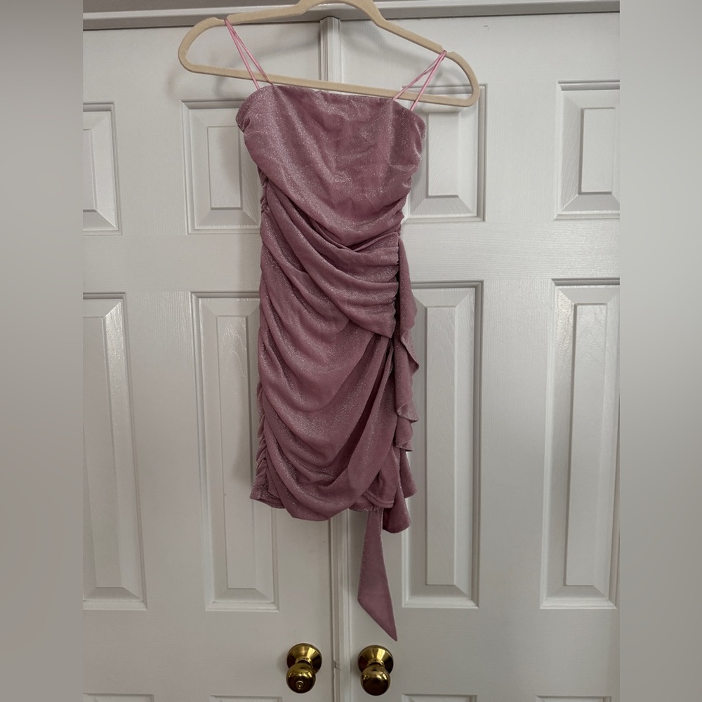 Brand new! Privy Strapless Mauve Ruched Dress